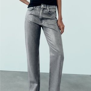 Zara Metallic Jeans - NWOT